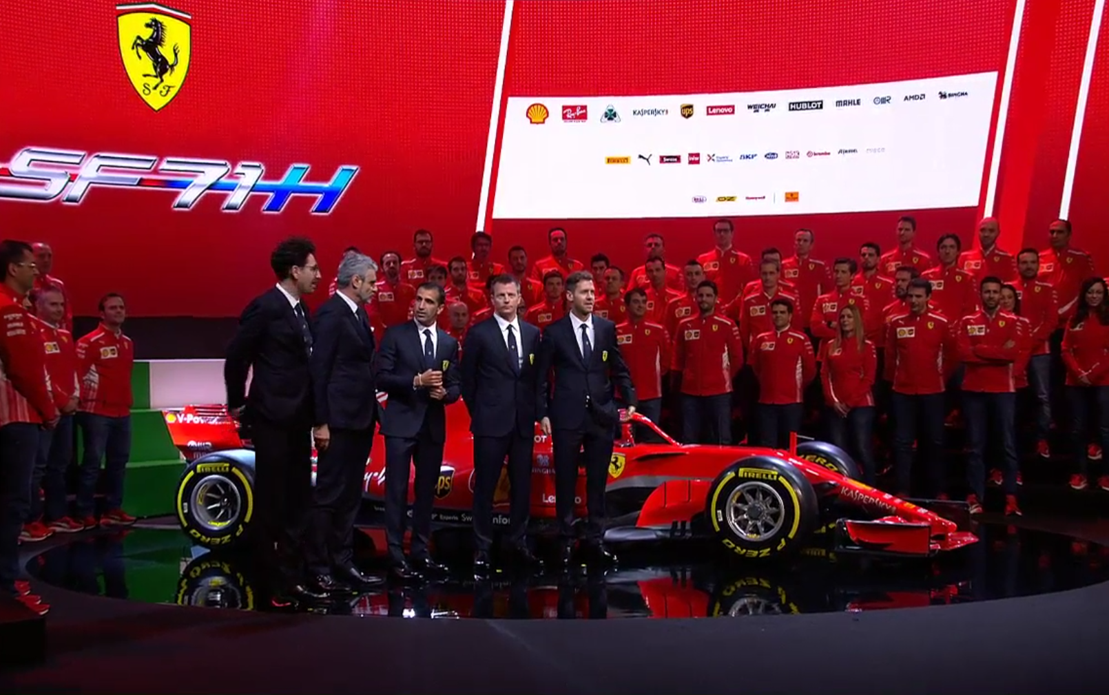 Presentacion Ferrari SF71H