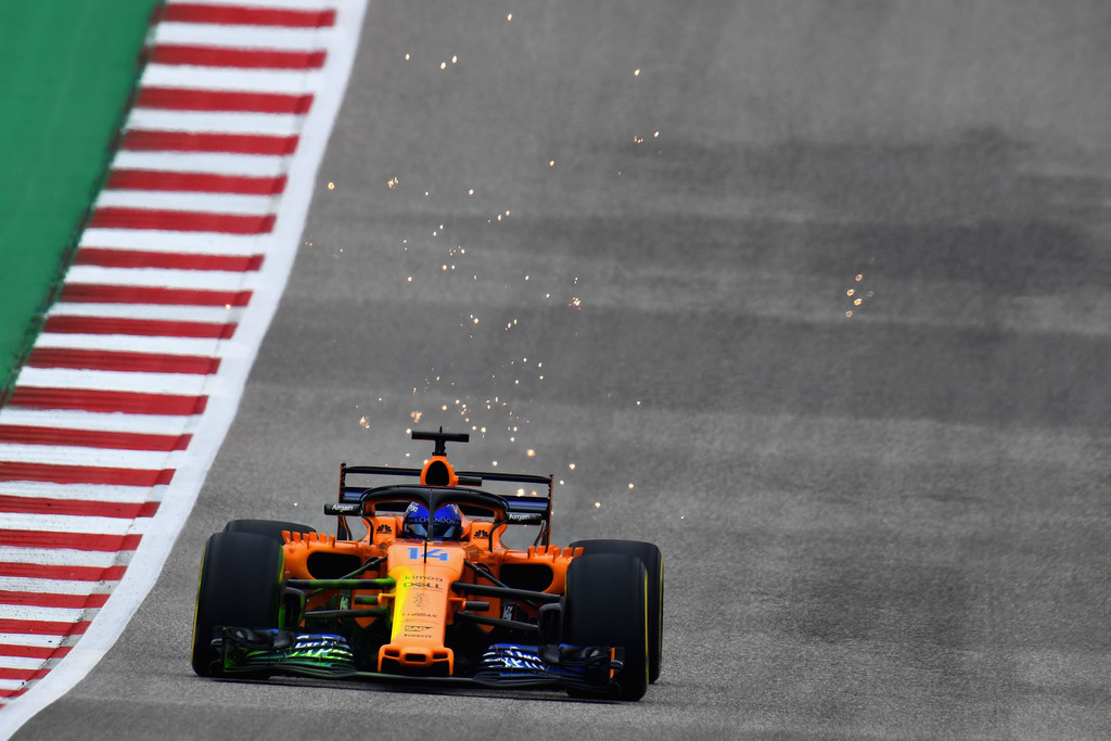 Fernando Alonso tuvo un día difícil en Austin