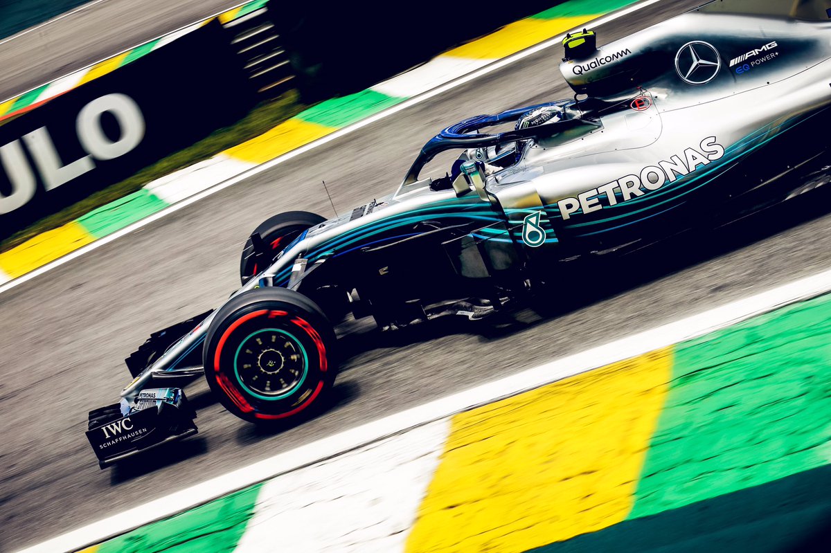 Bottas lidera una ajustada práctica libre 2 en Brasil