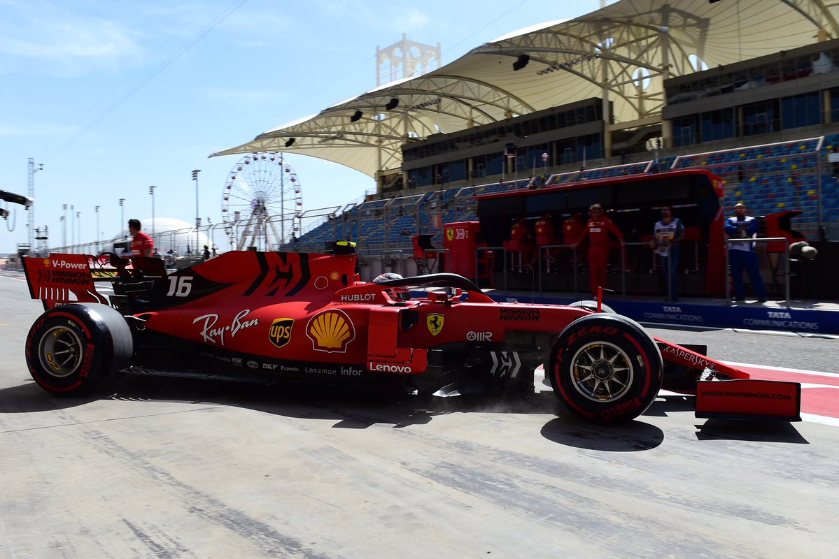 Leclerc lidera la primera práctica en Bahrein