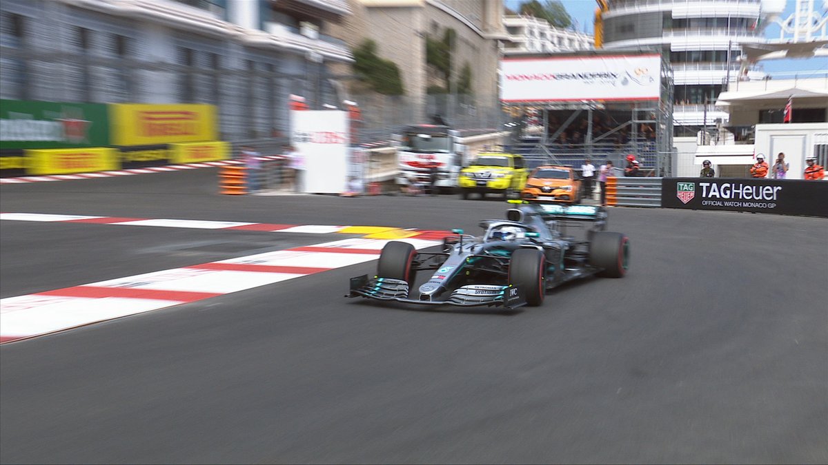 Hamilton cierra el jueves en Mónaco con el mejor tiempo