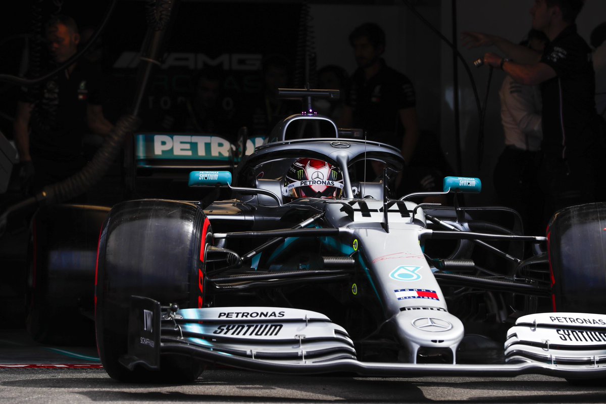 Lewis Hamilton lideró la PL1 en Francia