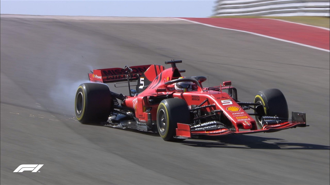 Vettel Ferrari US Grand Prix