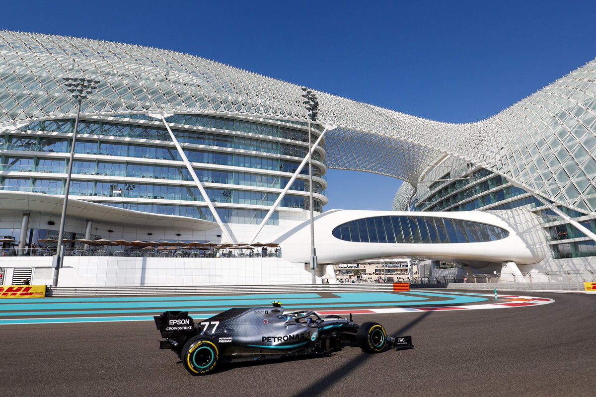 Bottas lidera la primera sesión en Abu Dhabi