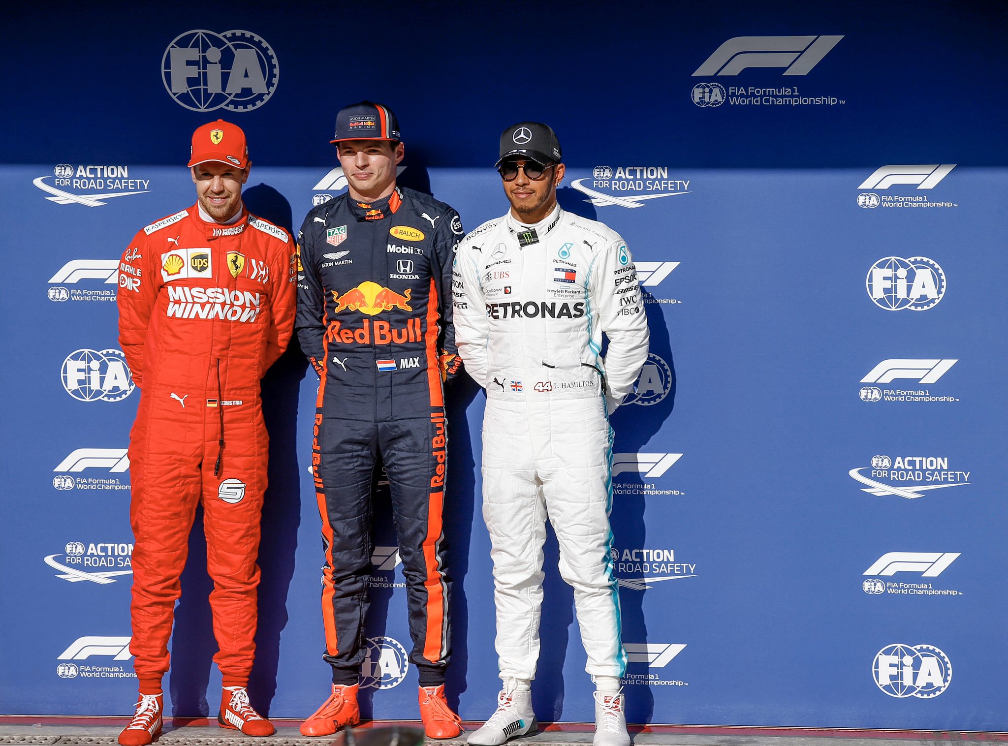 Top 3 clasificación Brasil GP / Foto FIA