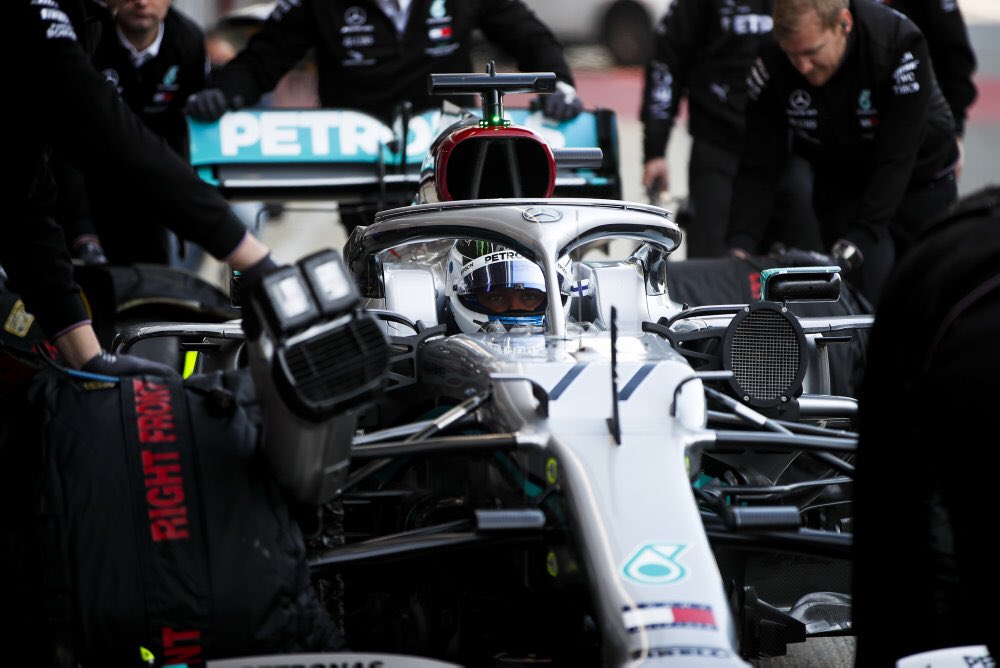 Bottas termina al frente de la primera semana de test en Barcelona