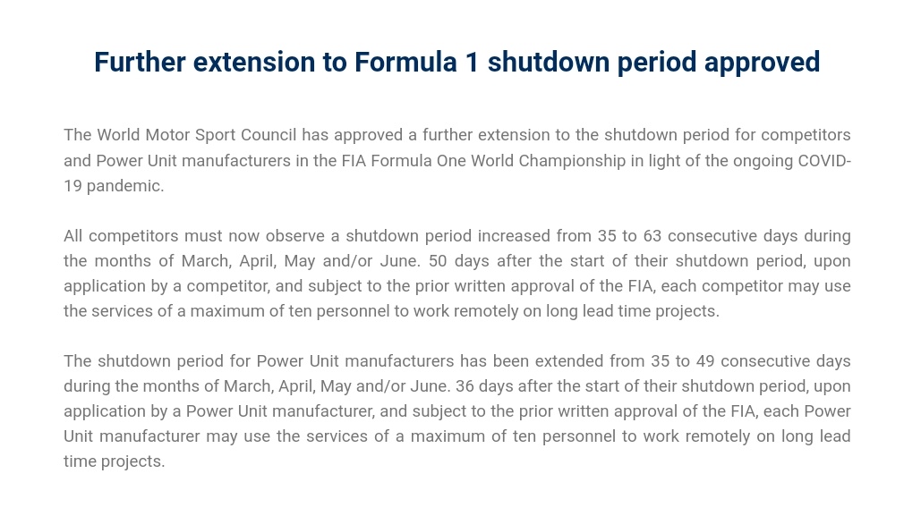 Comunicado FIA- Foto FIA