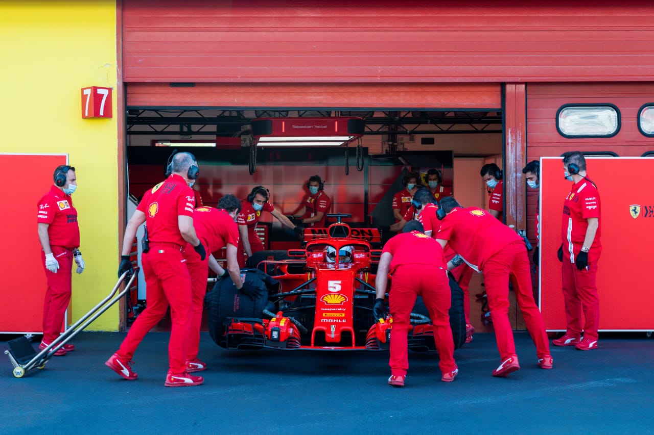 Ferrari volvió a pista de la mano de Vettel en Mugello