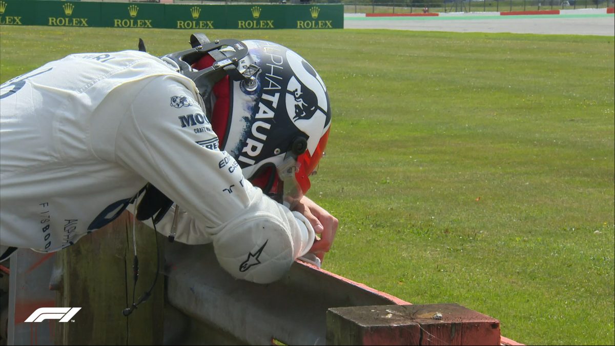 Kvyat pierde el control en el Gran Premio de Silverstone