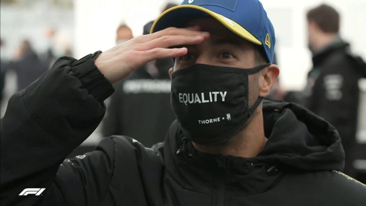 Daniel Ricciardo logra su primer podio con Renault en el GP de Eifel