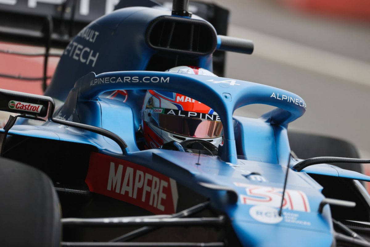 Esteban Ocon rodó en Silverstone con el A521