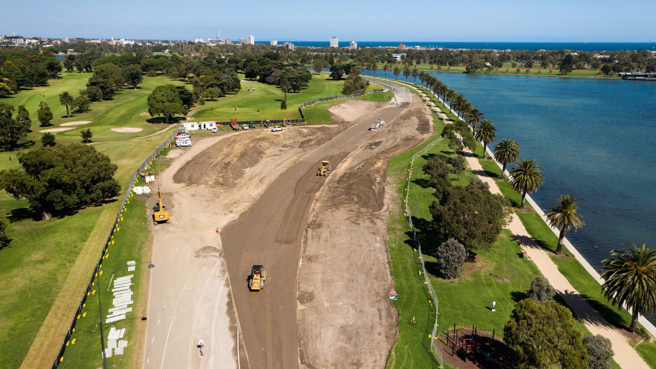 Albert Park - Foto Australian grand prix- reparaciones 