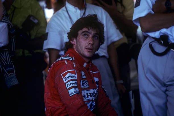 Ayrton Senna, Grand Prix of Japan, Suzuka, 21 October 1990. (Photo by Paul-Henri Cahier/Getty Images)