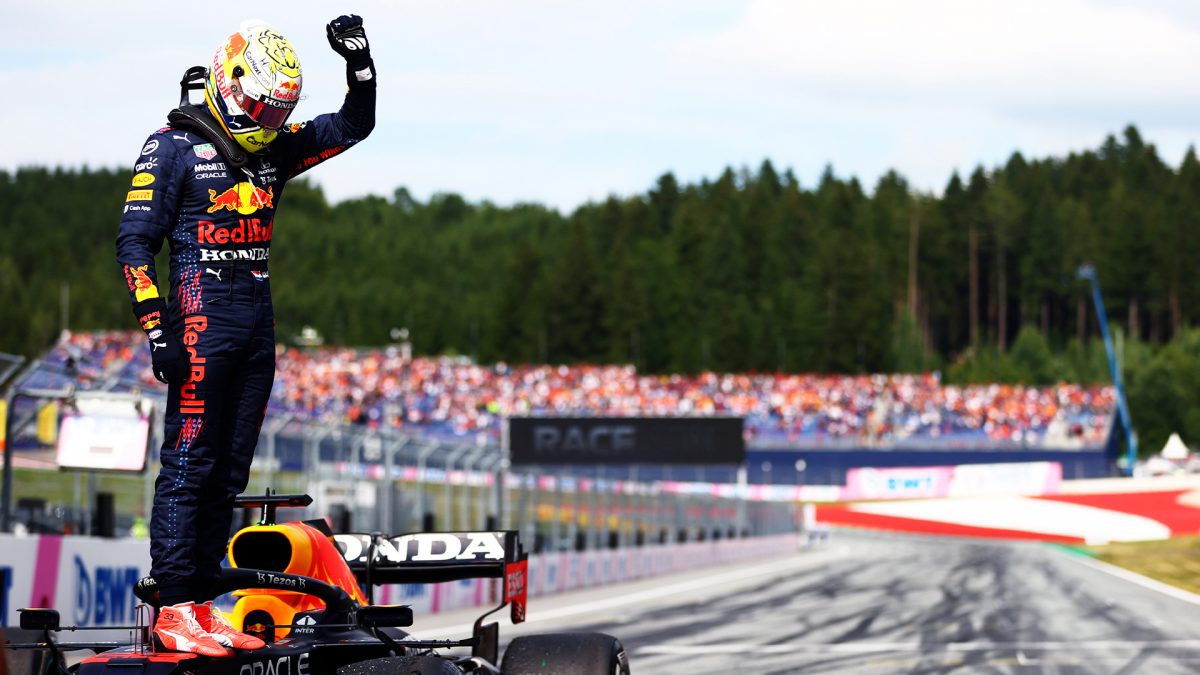 Verstappen emocionado por la victoria en Austria