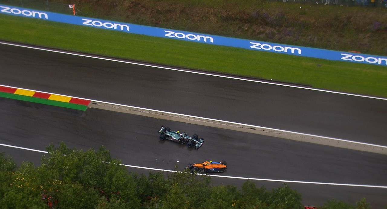 Vettel tras el accidente de Norris “No debe volver a pasar”