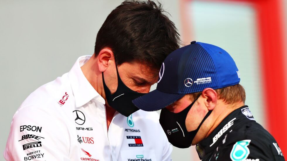 Valtteri Bottas y Toto Wolff- -Foto Mercedes