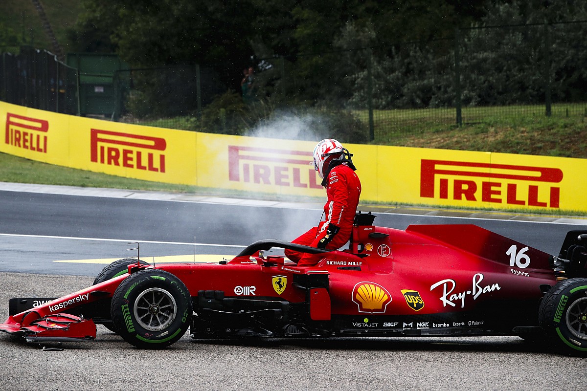 Ferrari confirma que el motor de Leclerc es irrecuperable