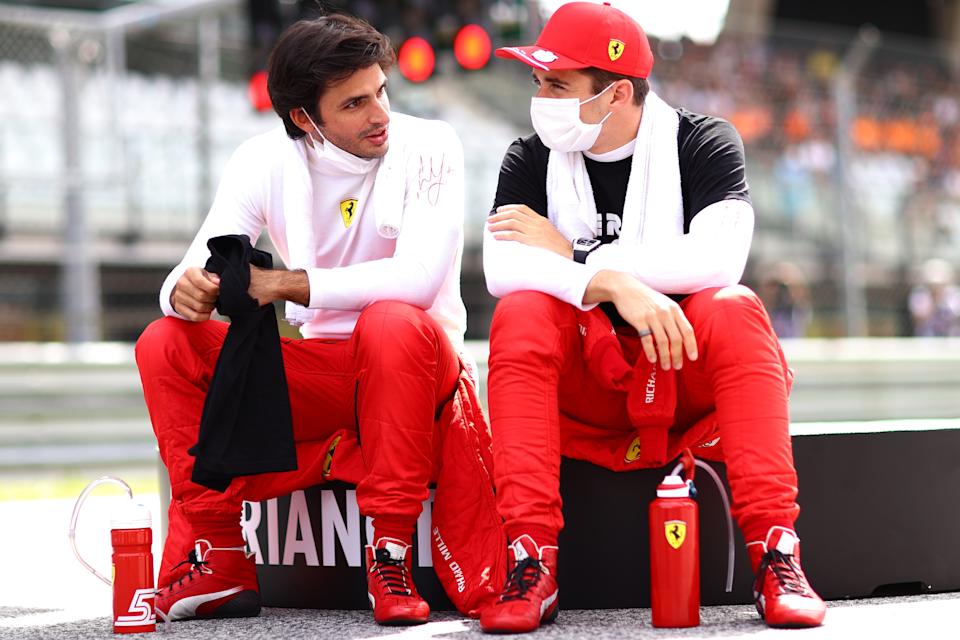 Carlos Sainz y Charles Leclerc- Foto Ferrari