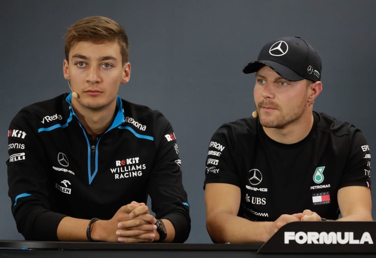 Geroge Russell y Valtteri Bottas- Foto F1