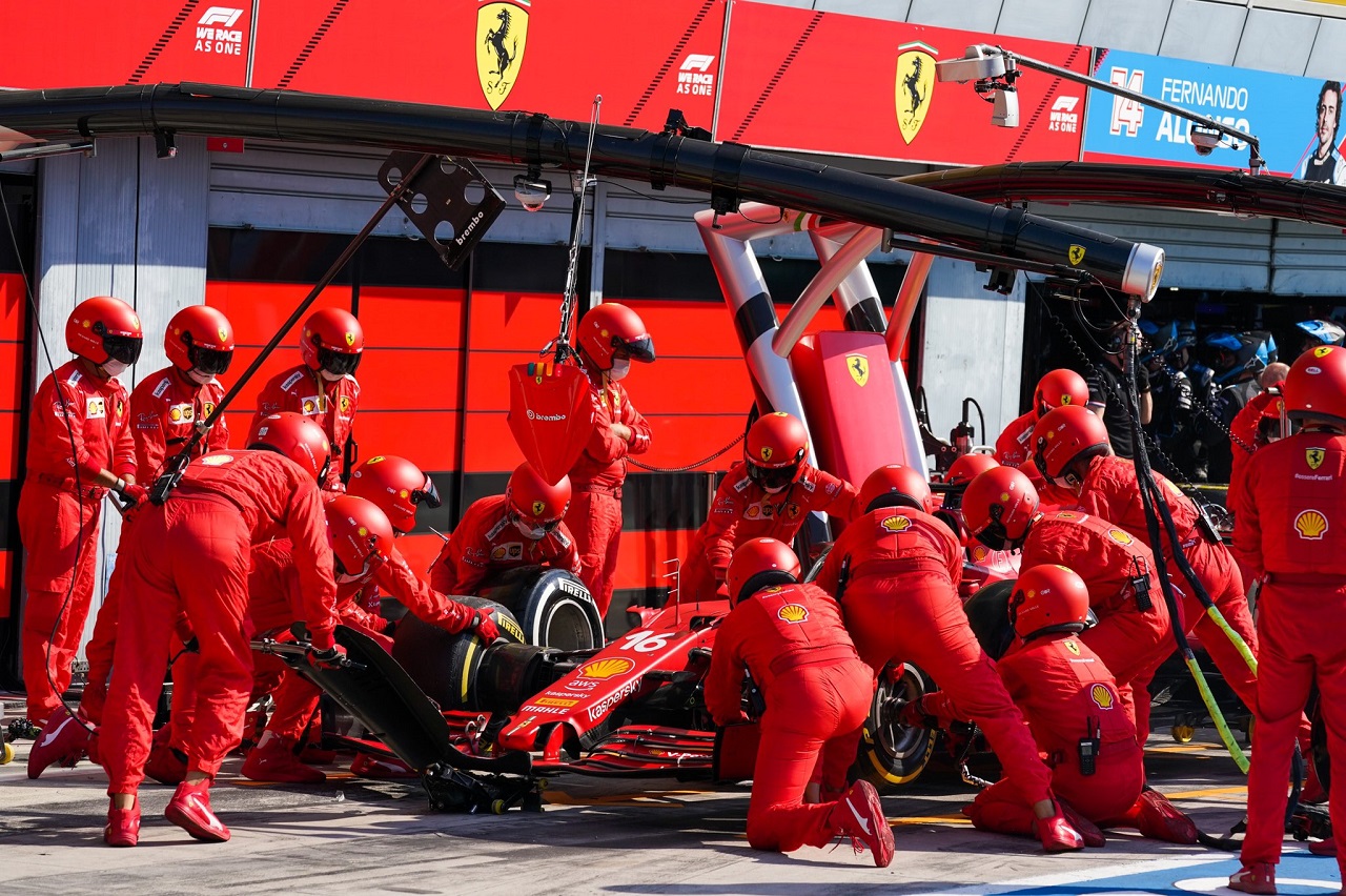 Ferrari Binotto Leclerc Monza