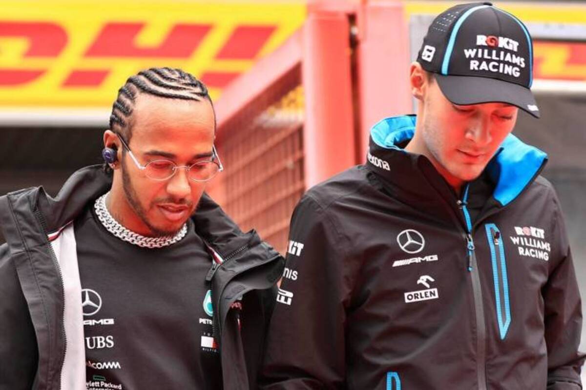 Lewis Hamilton le dio una cálida bienvenida a George Russell