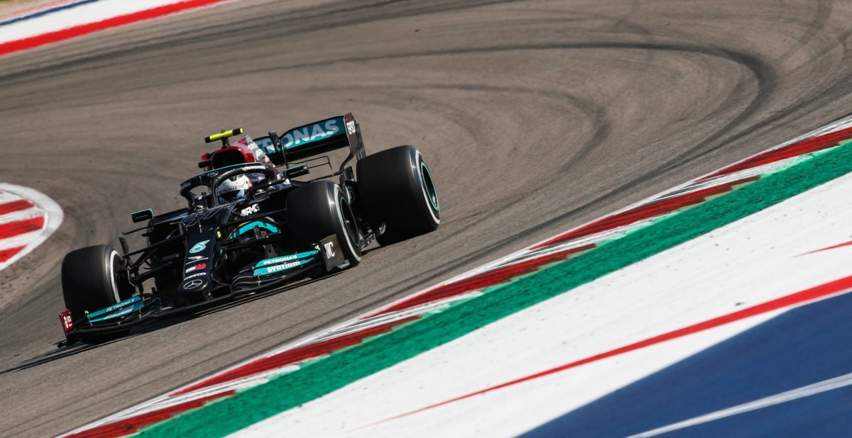 Valtteri Bottas lucha detrás de las Ferrari y los Mclaren en Austin y finaliza 6°