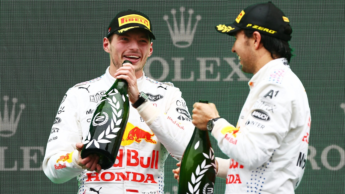 Junto a Checo en el podio, el mexicano fue clave en la contención a Hamilton.
