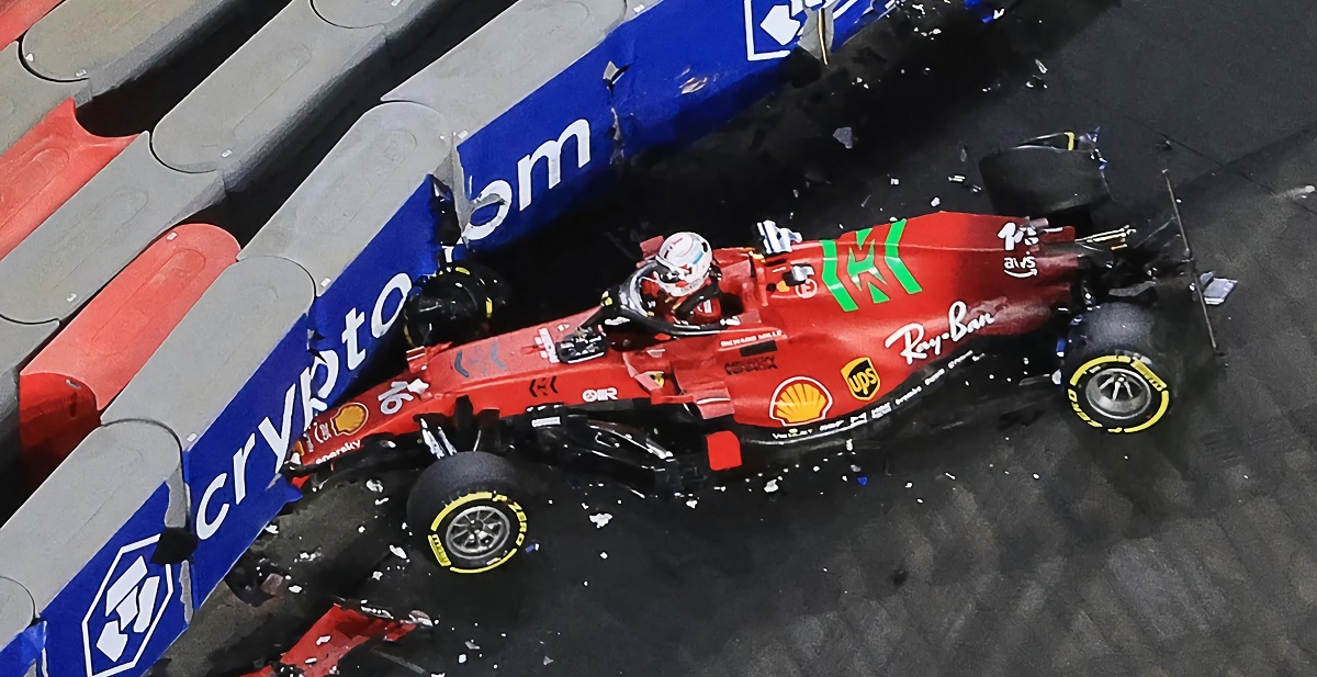 Fuerte accidente de Leclerc en FP2