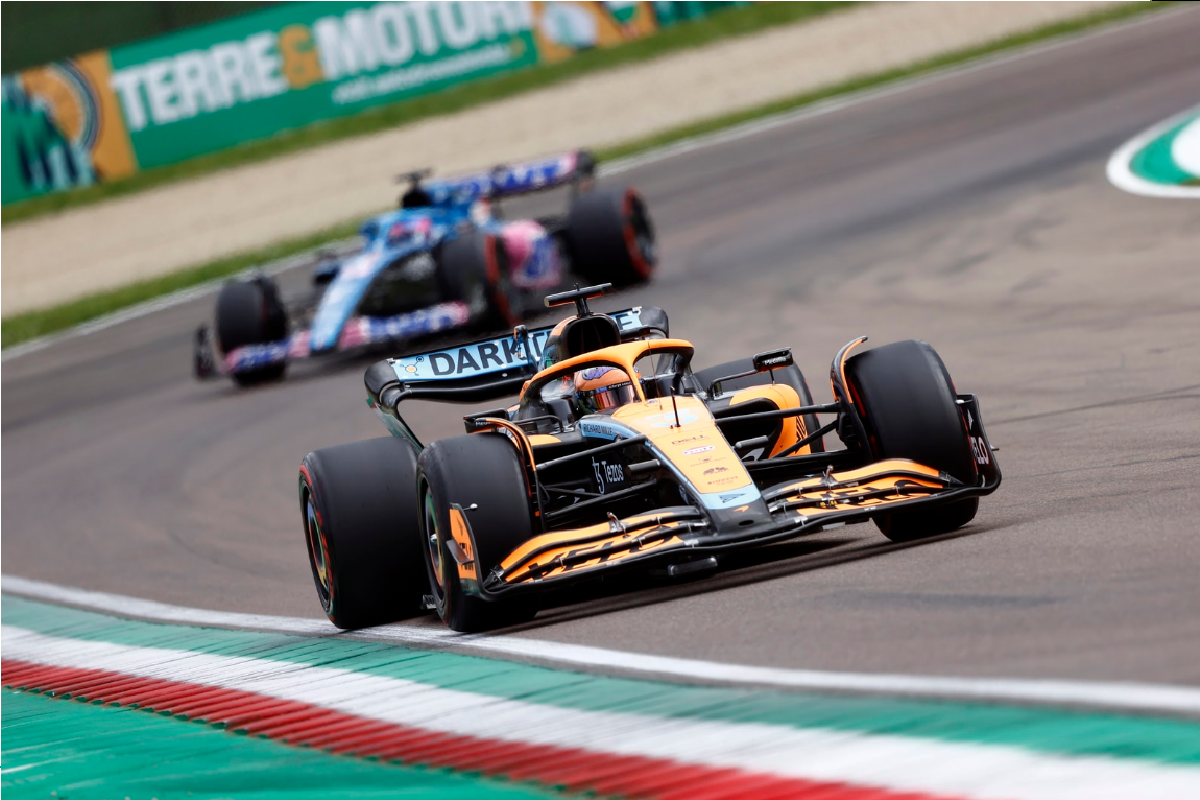 Ricciardo y Norris luchan dentro del top 6 en la clasificación de Imola