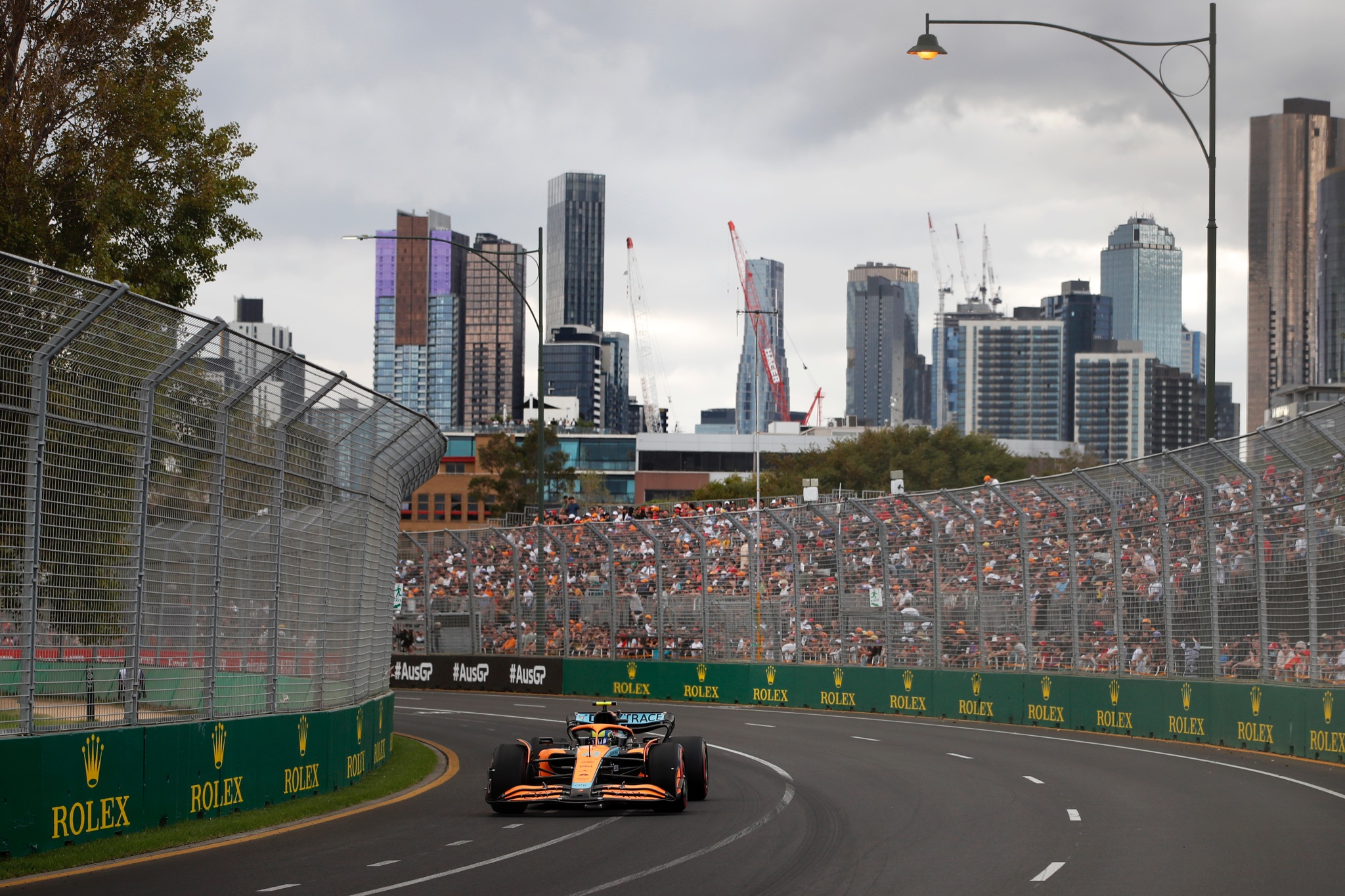 Norris en Australia 2022, clasificación.//Mclaren