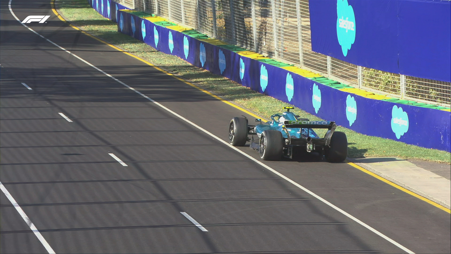 Accidente de Vettel Australia 2022//F1TV
