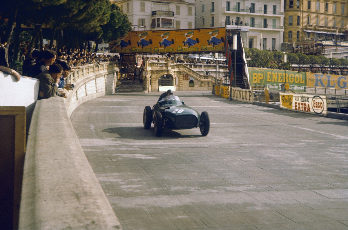 Mónaco 1957. Segundo lugar y primer podio ¿Ganador? Un tal Fangio. (Goodwood Festival of Speed)