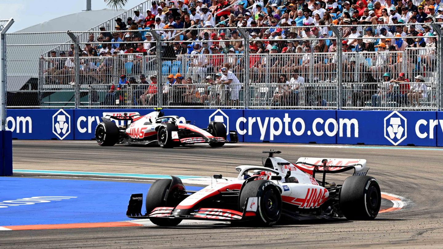 Magnussen Schumacher Miami 2022//Haas