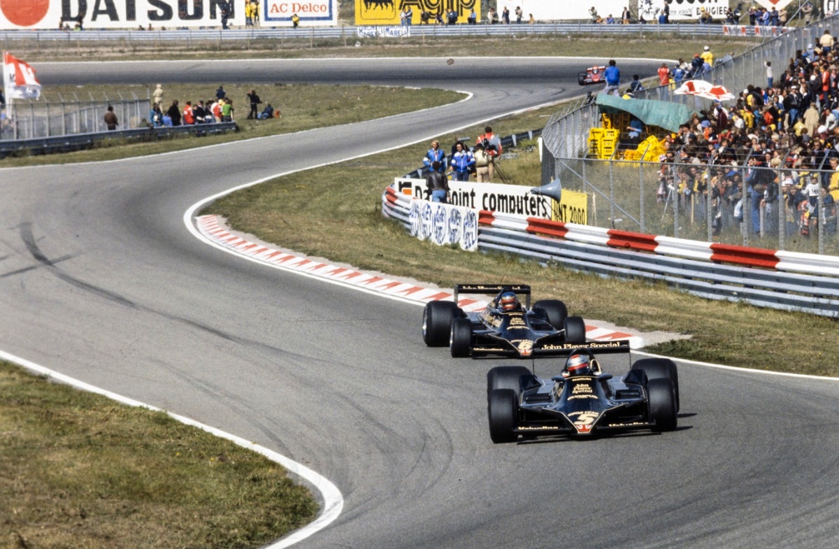 Andretti y Peterson dominando Zandvoort con el Lotus 79, la máquina que revolucionó los años setenta. (Archivo / Motorsport Image)