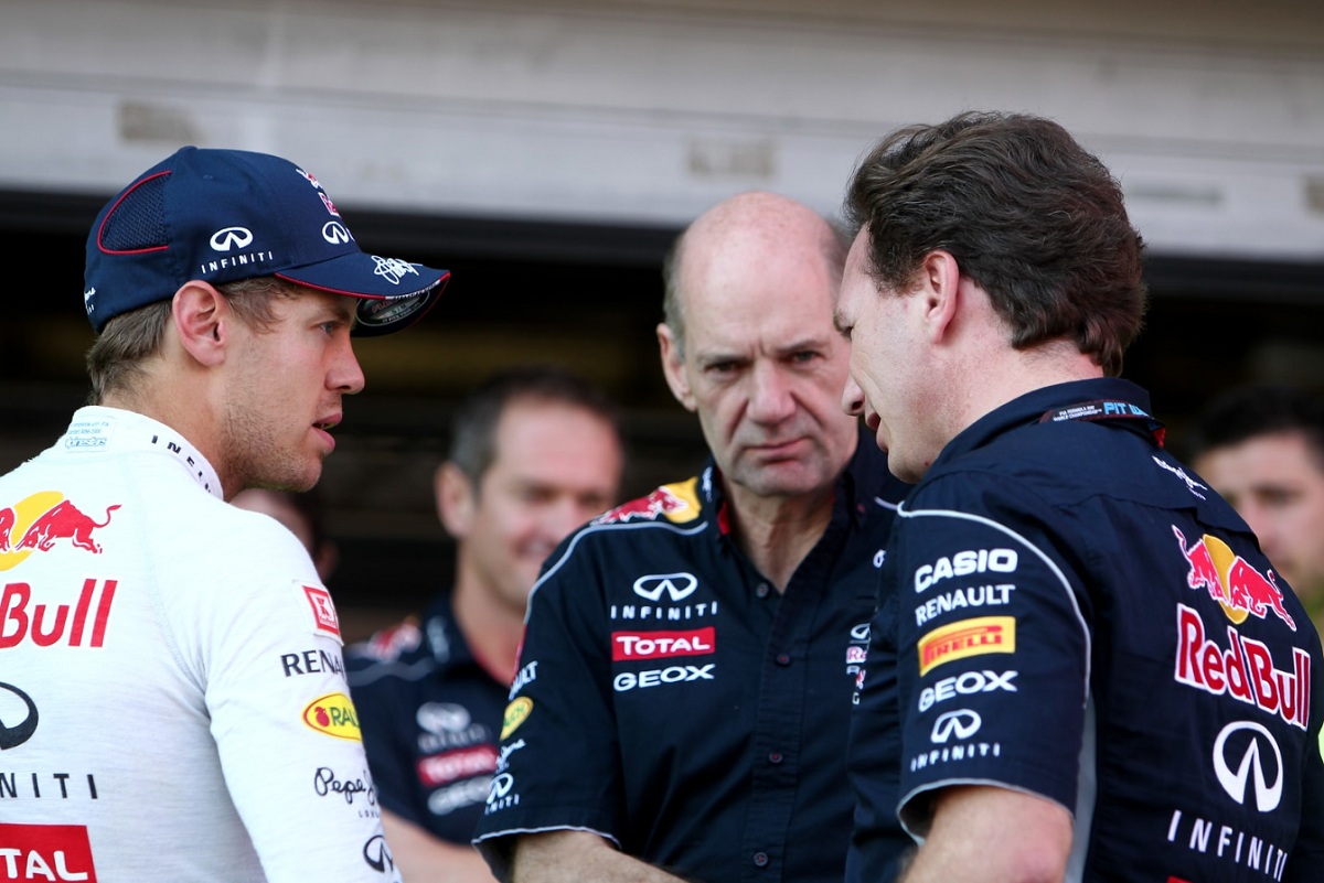 La Troika. Vettel, Newey y Horner, el trío que hizo a Red Bull un equipo de punta. (Dom Romney)