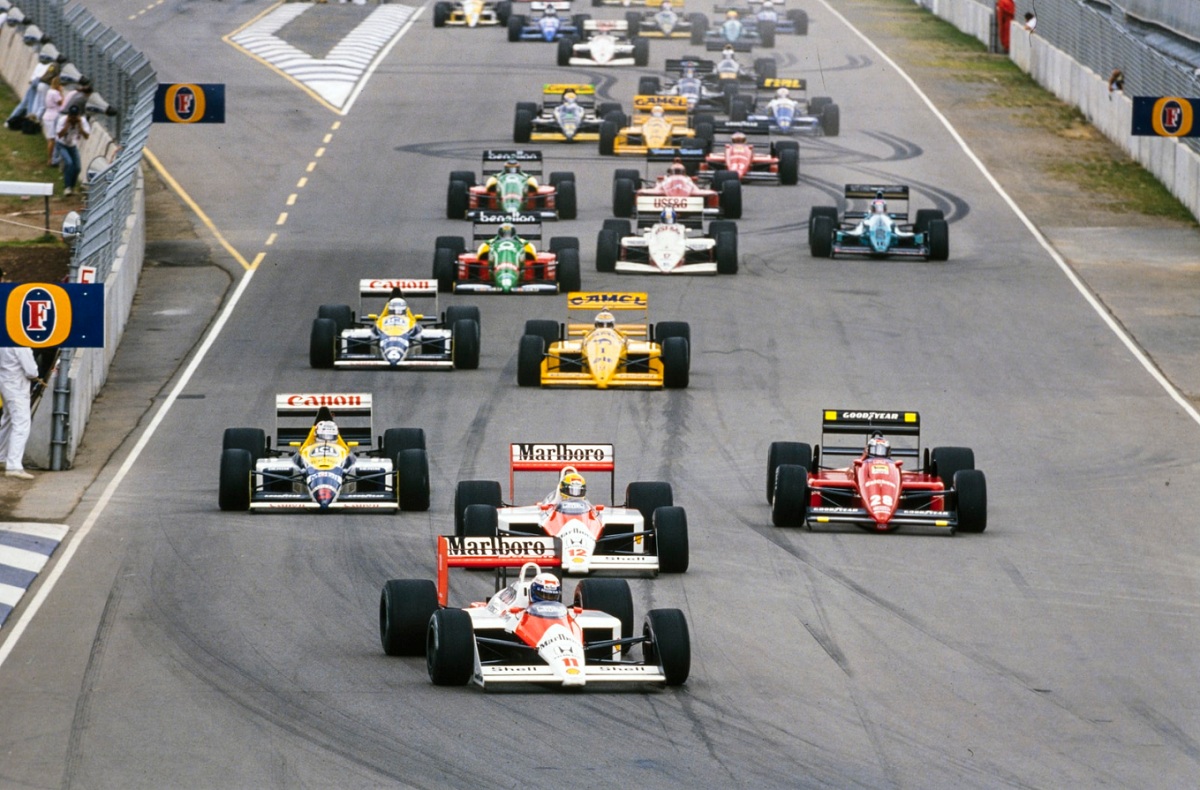 1988. Piquet se llevó el 1 a Lotus y Williams -el equipo con el que se consagrara la temporada anterior- se quedó con el 5 y 6; McLaren recibió los números 11 y 12 que le hubiera correspondido a Lotus. (Archivo / Motorsport Images)