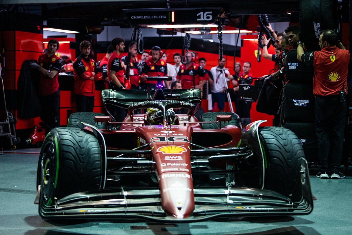 Leclerc sale a pista en la Qualy. (Simon Galloway)