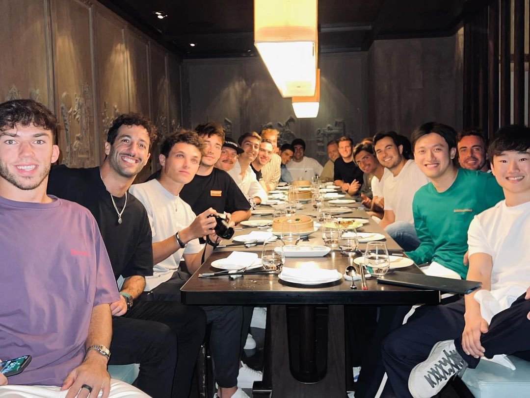 La parrilla completa,se reunió para despedir a Sebastian Vettel