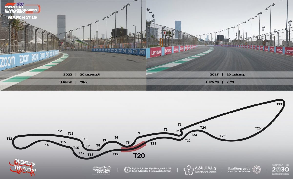 El circuito de Jeddah prepara modificaciones de cara a 2023