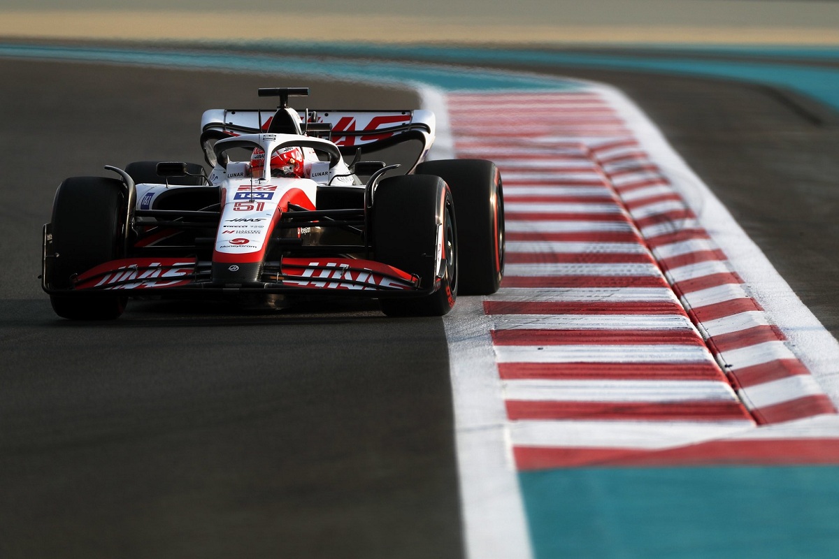 Fittipaldi en las pruebas de pos temporada en Abu Dhabi. (Archivo / Haas F1 Team, 2022)