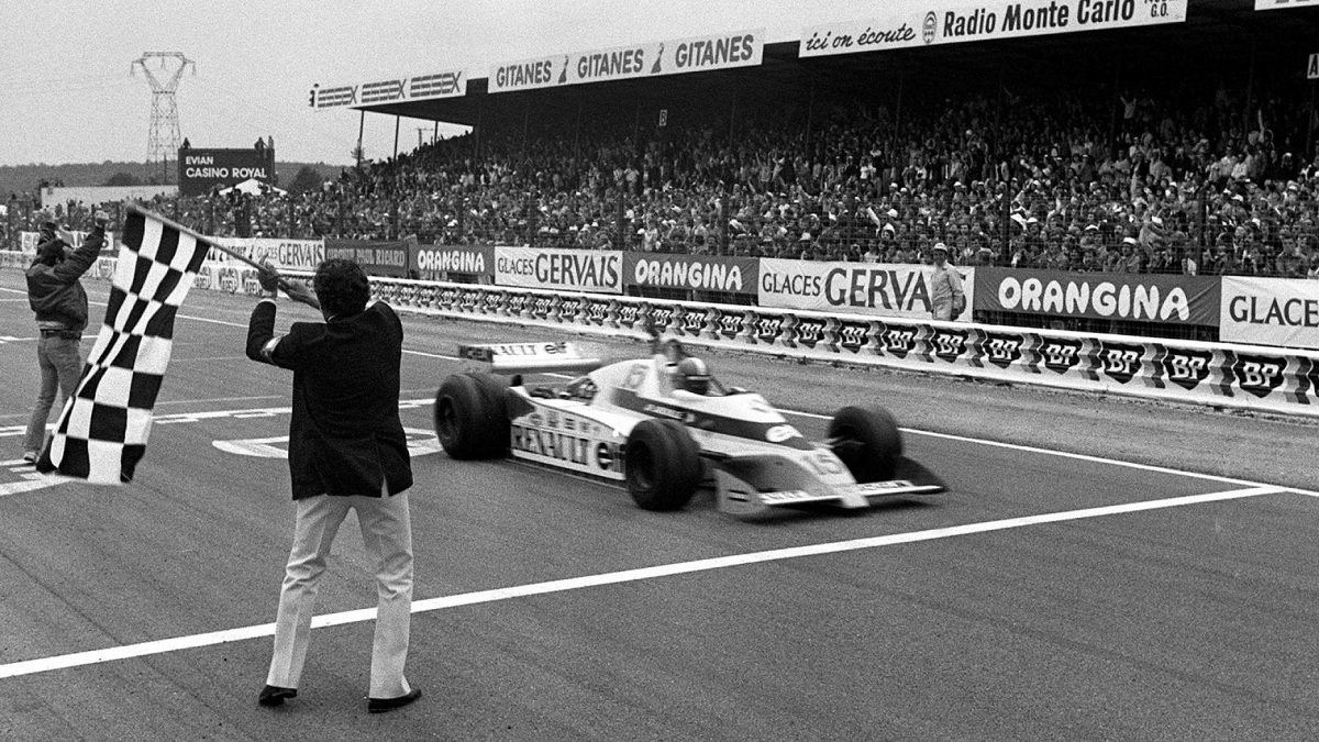Jabouille vence en Dijon, primera victoria de Renault en F1. (Archivo / Daniel Janini - AFP, 1979)