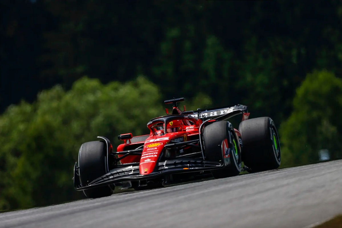 Charles Leclerc girando en el Red Bull Ring. (Andy Hone)