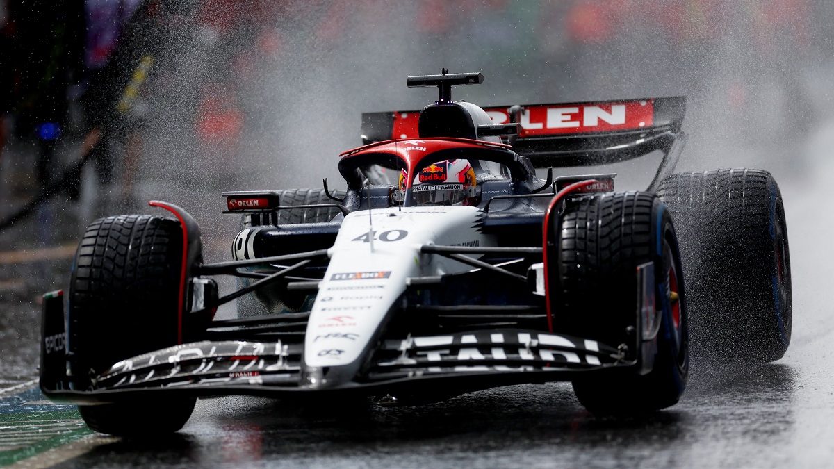 Lawson, el día sábado, en su primera salida a pista en el último entrenamiento. (F1)