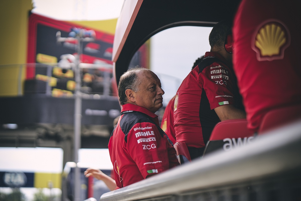Vasseur dio libertad a los pilotos para luchar con la condición que no arriesguen el podio. (Ferrari Media Centre)