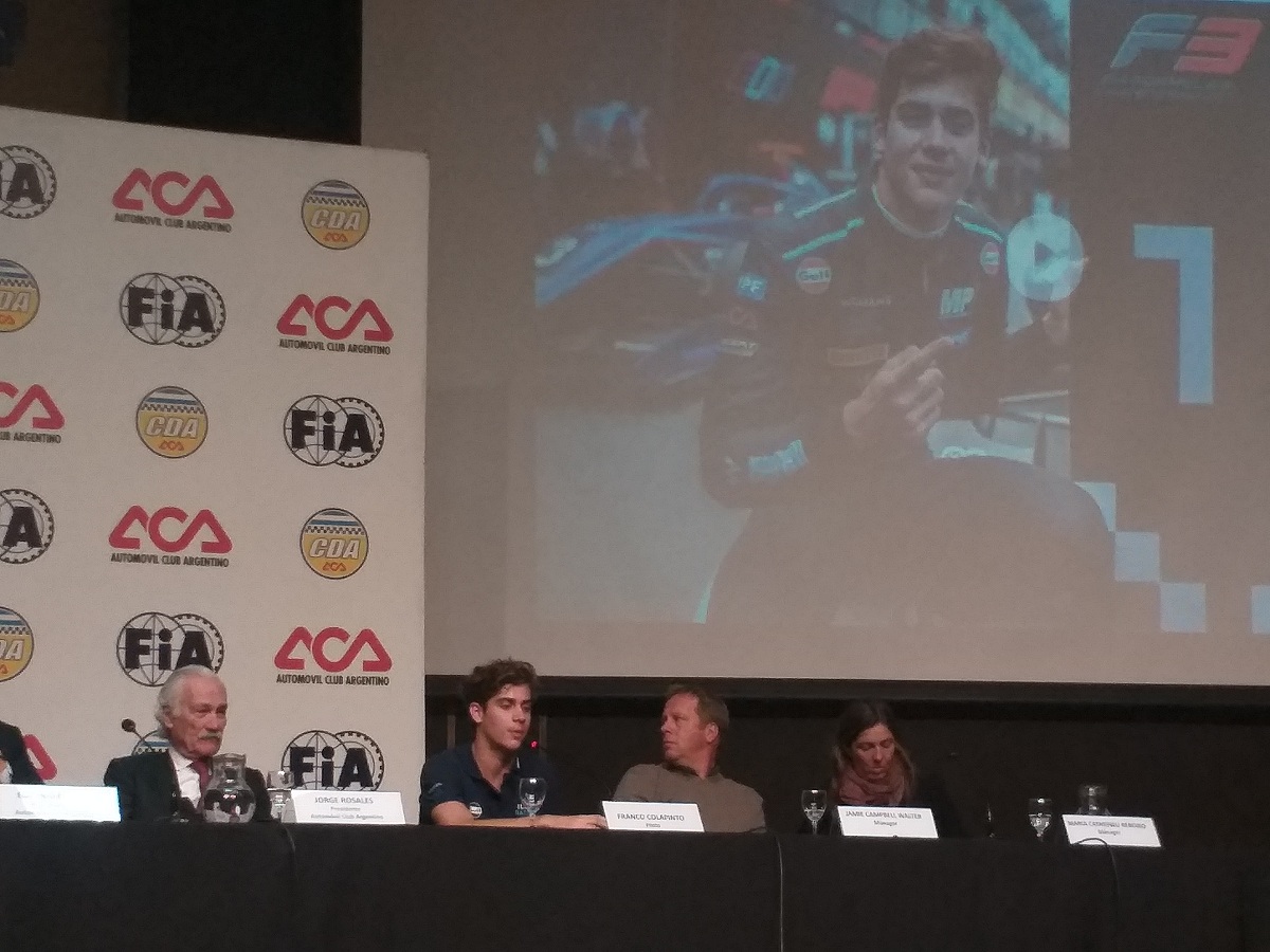 Colapinto quiere correr la última fecha de F2