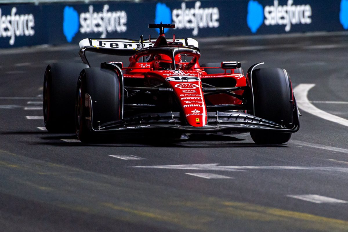 Charles Leclerc lideró la segunda sesión libre en Las Vegas