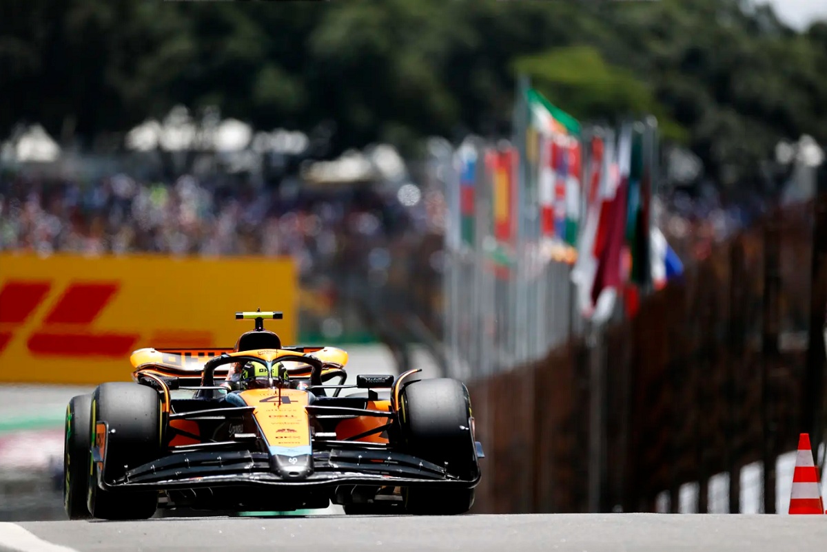 Lando Norris durante el Shootout. (Andy Hone)
