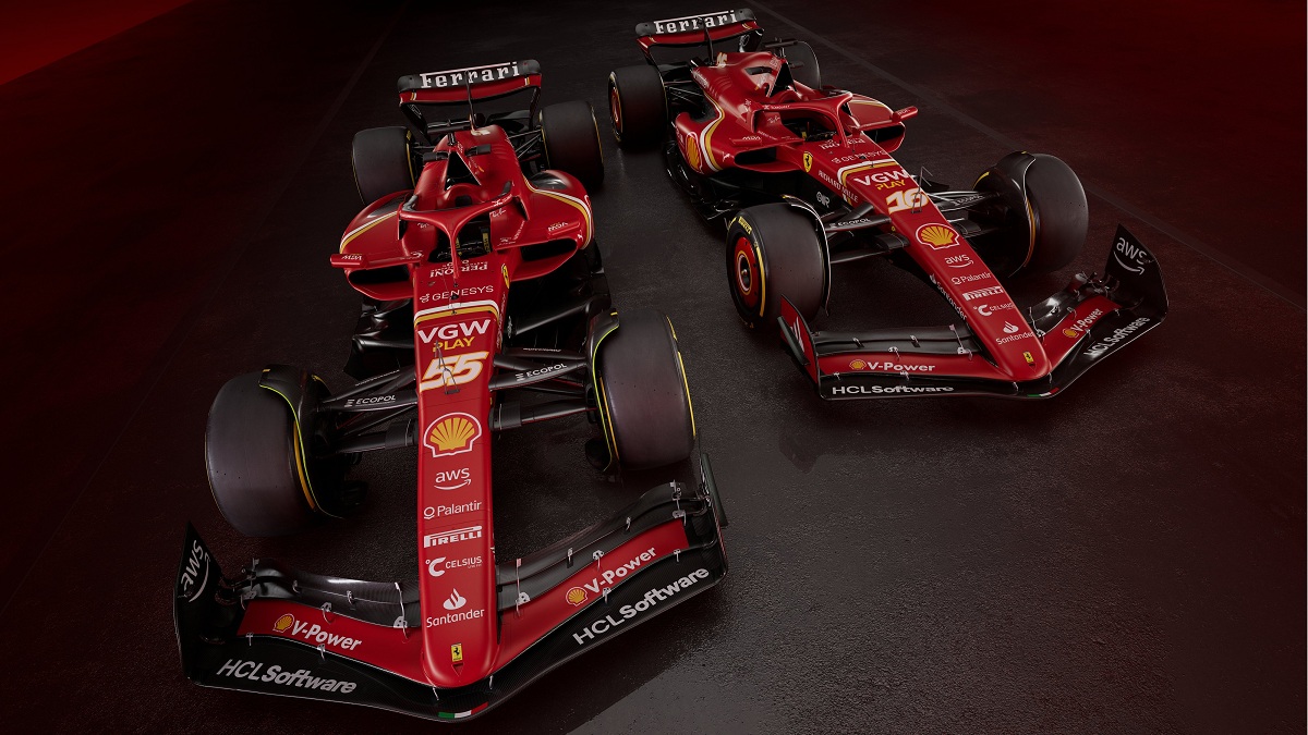 Los nuevos coches de Sainz y Leclerc. (Ferrari Media Centre)