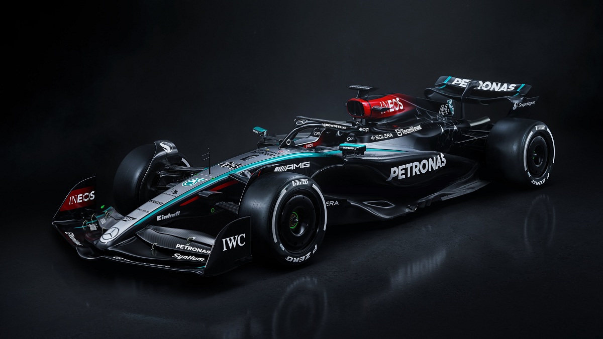 Mercedes W15. (Mercedes AMG Petronas F1 Team)