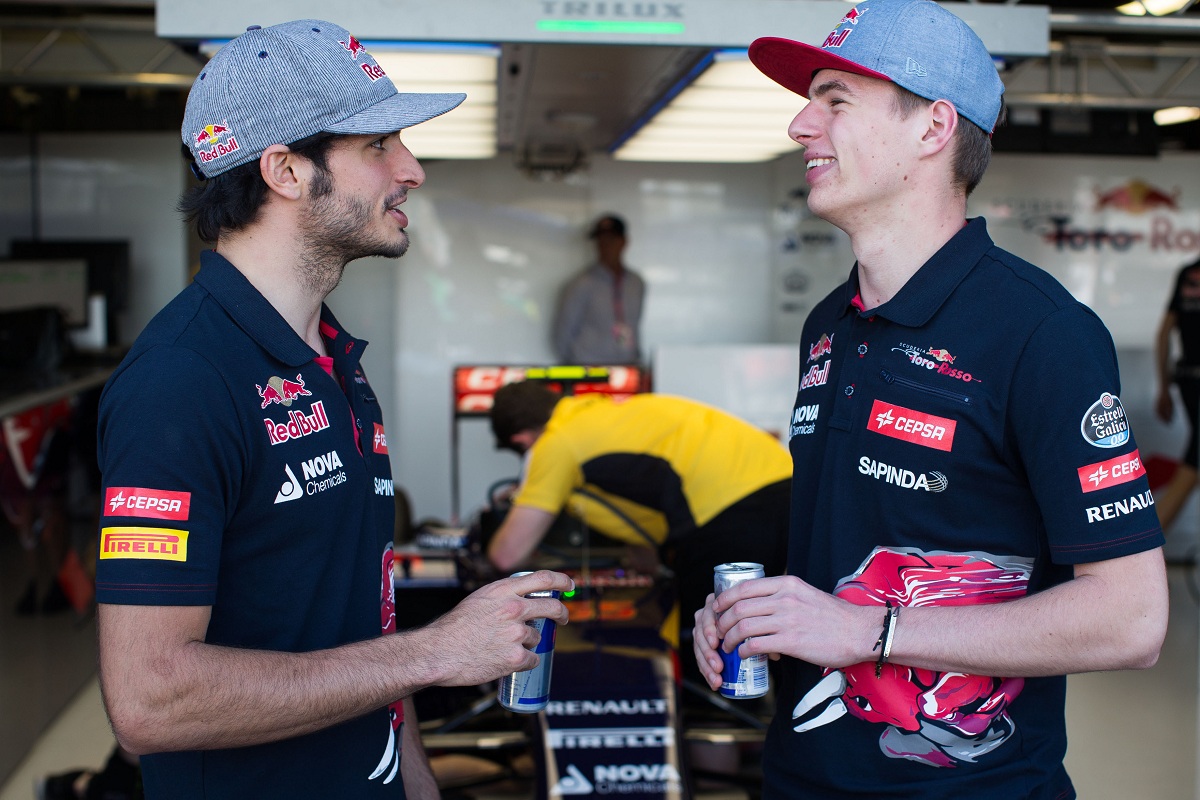 Sainz y Verstappen fueron compañeros en Toro Rosso. (Archivo / F1, 2015)